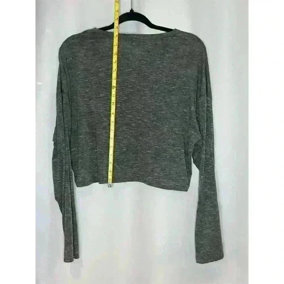 ACOA Women's Gray Twist Front Long Sleeve Blouse Size L - Picture 10 of 15